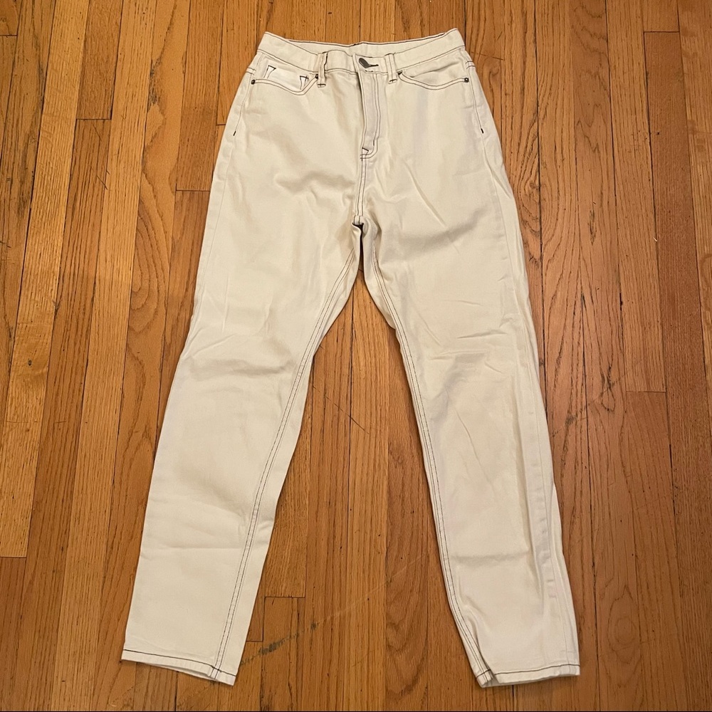 White BDG High Rise Pants